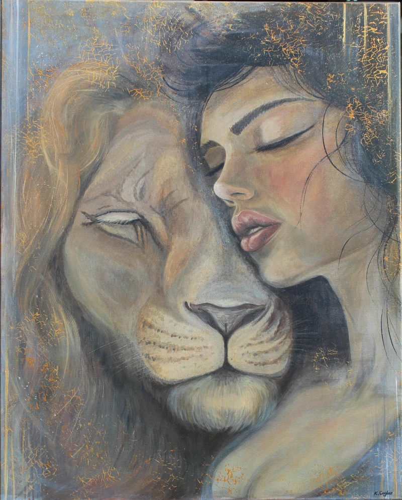 Where wild Hearts rest — Acryl, 80 × 100 cm