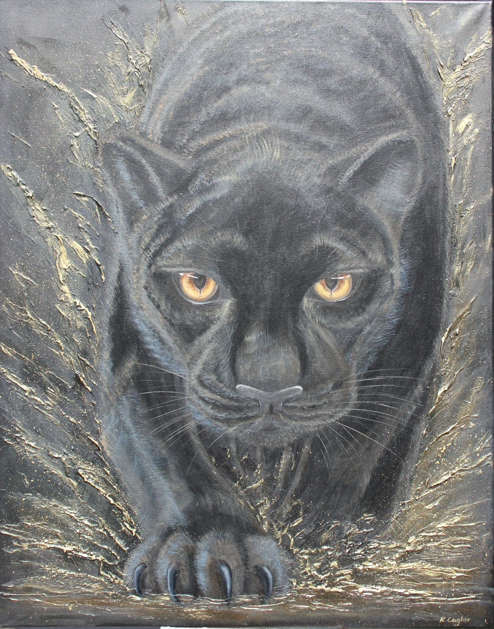 Instinct — Acryl, 80 × 100 cm