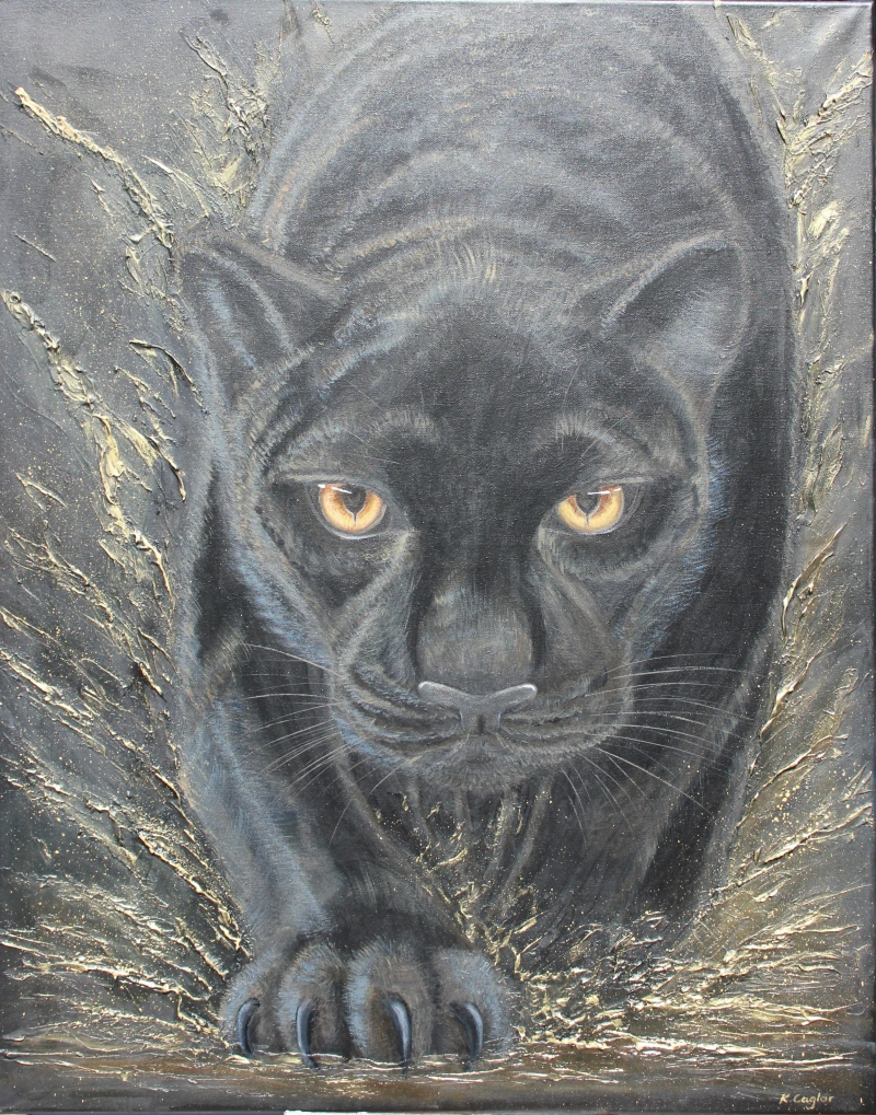 Instinct — Acryl, 80 × 100 cm