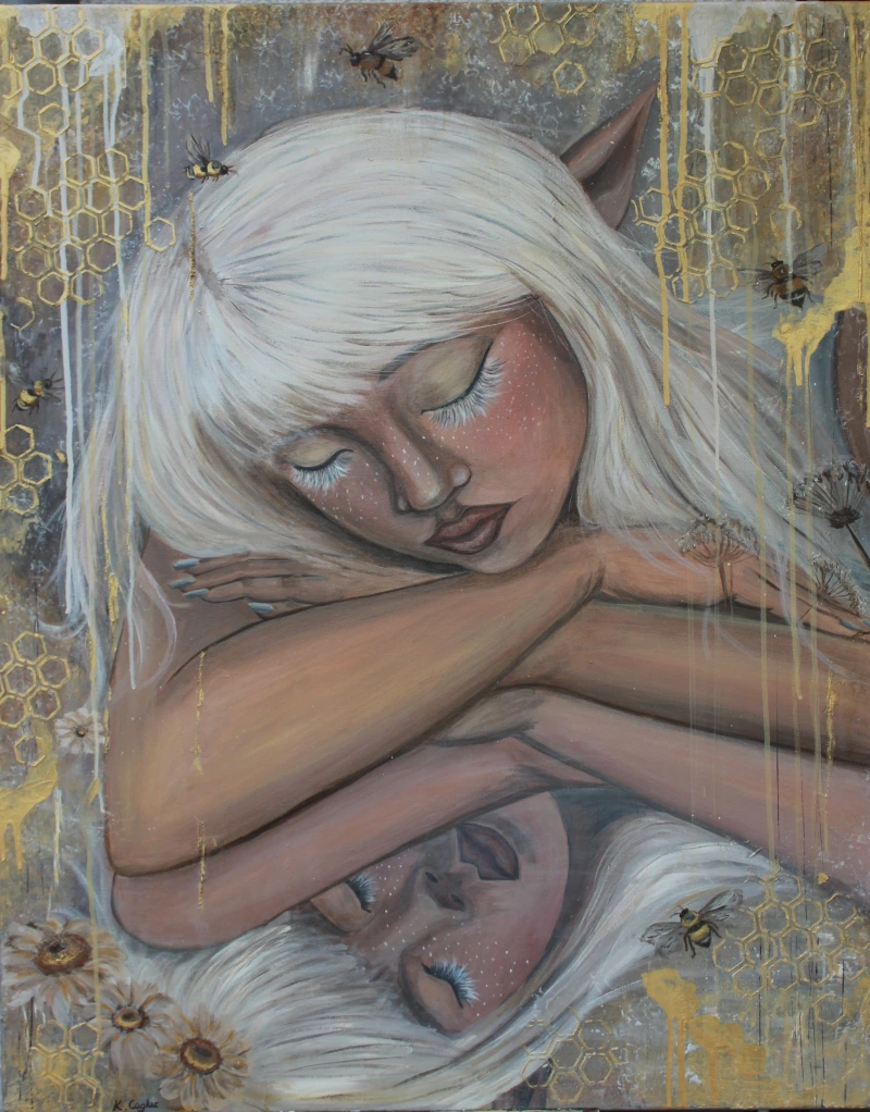 Honey for your Soul — Acryl, 80 × 100 cm