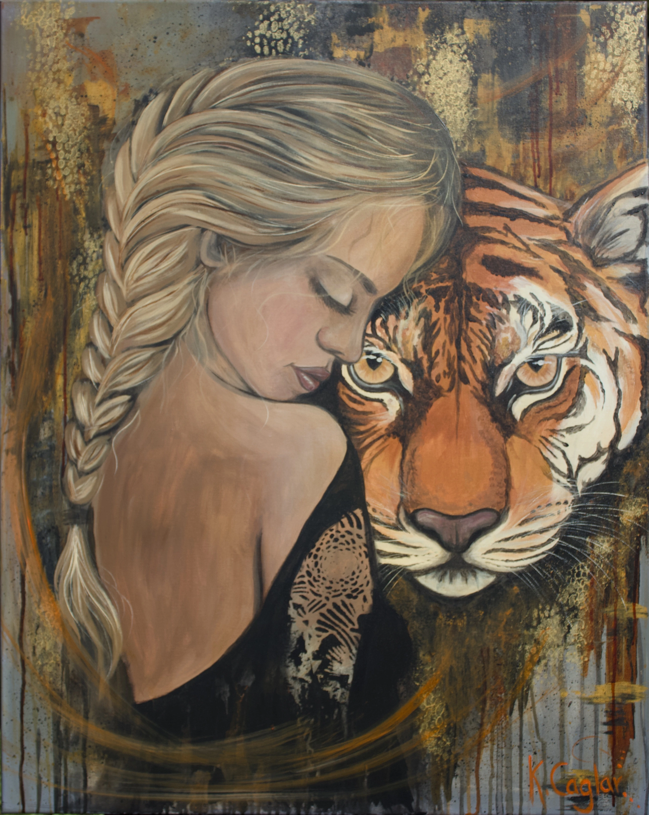 Love doesn't tame — Acryl, 80 × 100 cm
