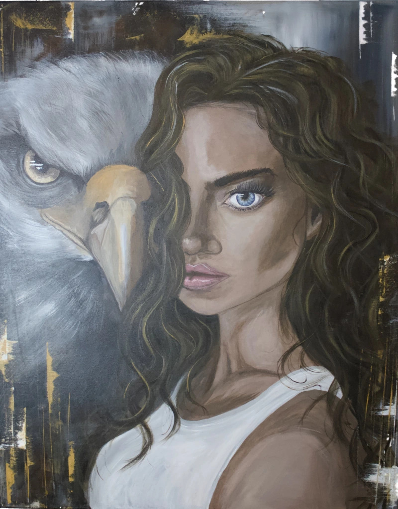 Eagle Soul — Acryl, 80 × 100 cm