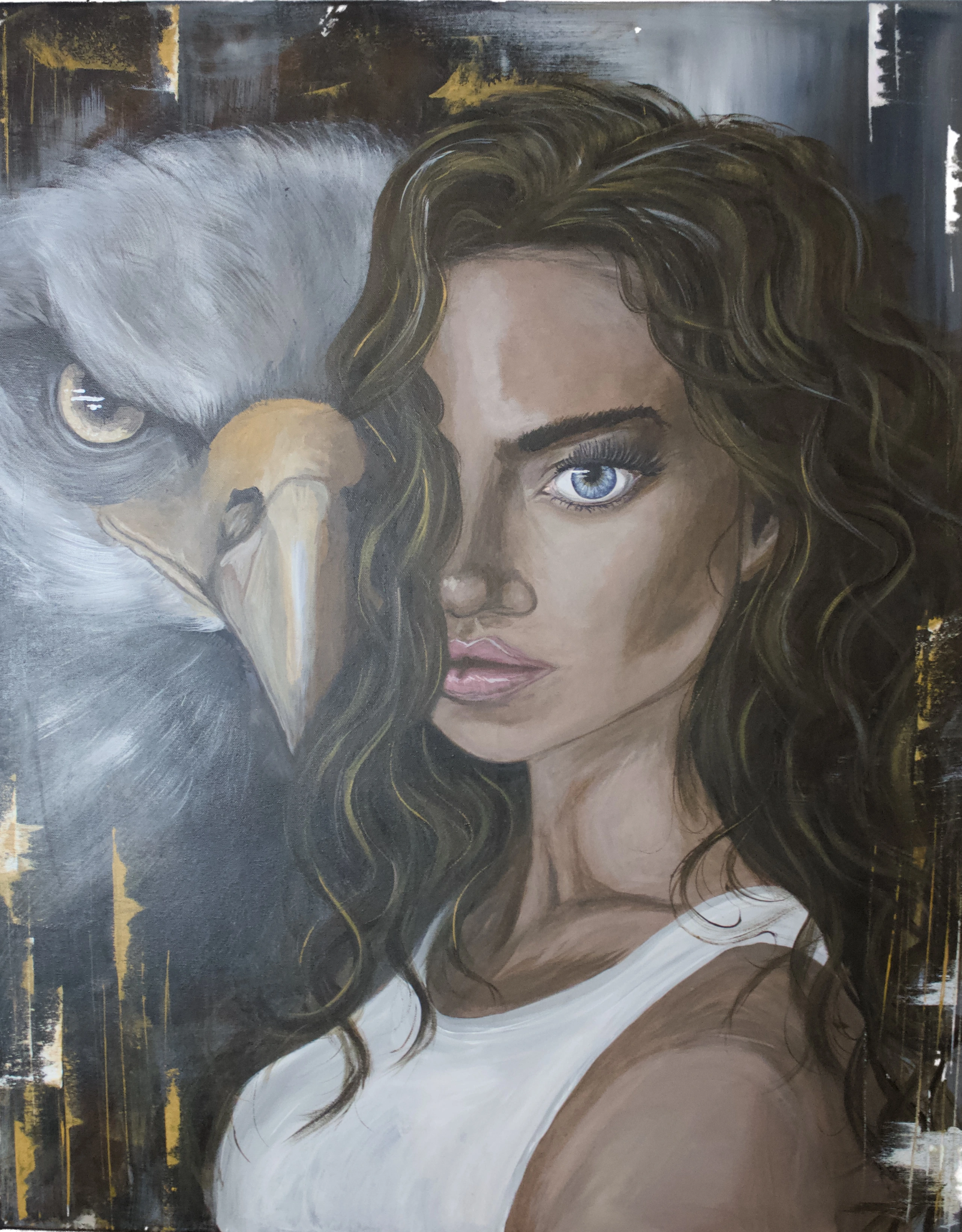 Eagle Soul — Acryl, 80 × 100 cm