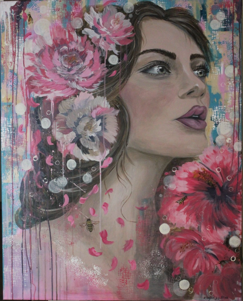 Pink Mirage  — Acryl, 80 × 100 cm
